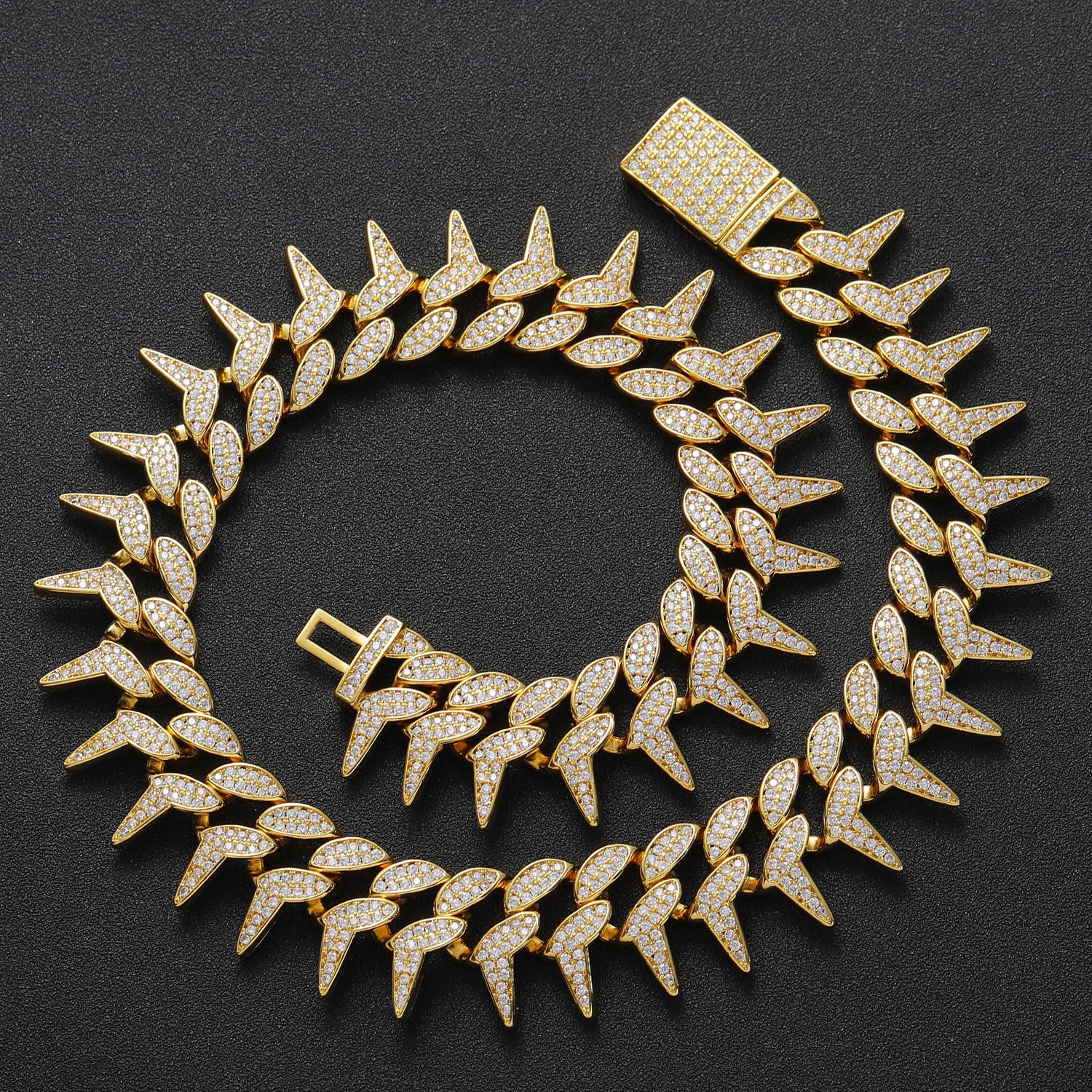 Spiked Cuban Chain