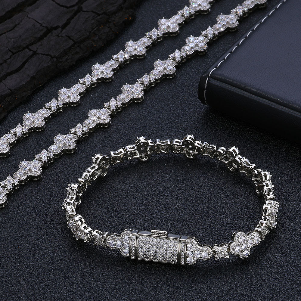 Diamond Flower Bracelet