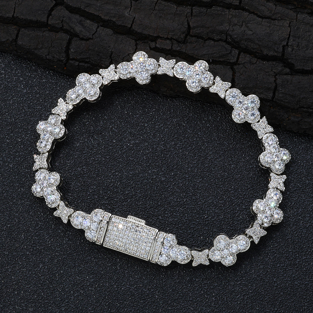 Diamond Flower Bracelet